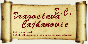 Dragoslava Čajkanović vizit kartica